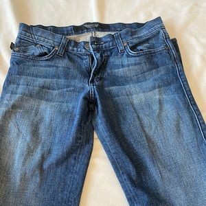 Rock & Republic Stella Jeans vintage red stitches straight fit SZ 27 EUC